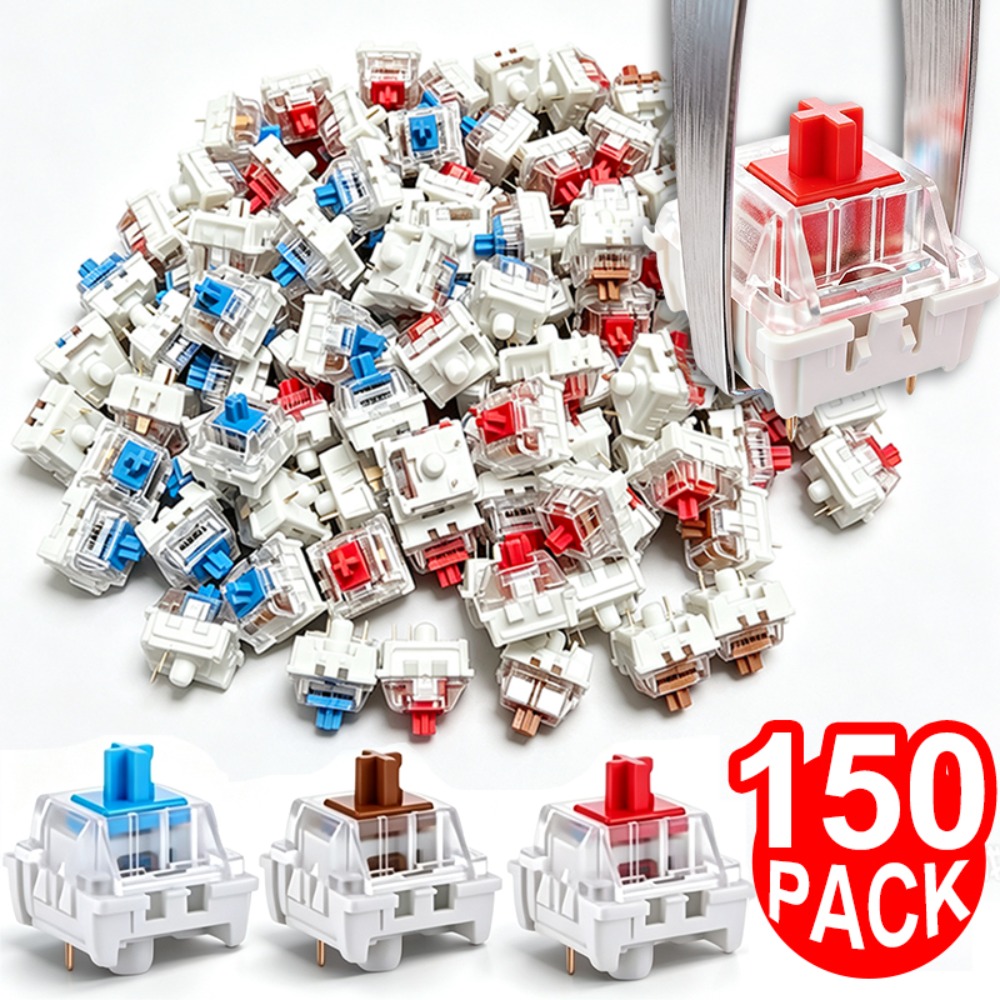 Gaming Keyboard Blue Switches - 1-150 個 3 ピン DIY メカニカルキーボードスイッチ青赤茶色交換用キーボードクリッカーキー