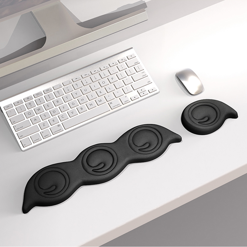 Gaming Keyboard Mouse Set - コンピューターキーボードとマウスのリストレストセット 人間工学に基づいたマウスリストレスト 手の疲労を軽減 オフィスワークやゲームに最適