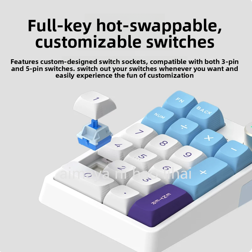 Gaming Keyboard Wireless - Kzzi K20 ミニキーパッド 3 モード Bluetooth