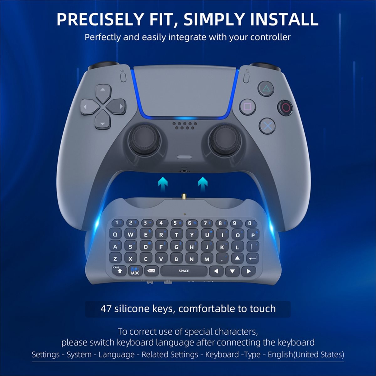 Gaming Keyboard Wireless - goodidea 3.5mm ゲーミングワイヤレスキーボード 3.0 コントローラーパッド PS5