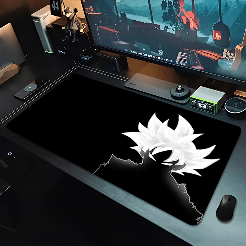 Gaming Keyboard Noise - DBZ ブラックアニメマウスパッドドラゴンボール大型 PC コンピュータデスクマット抗摩耗ゲーミングマウスパッドキーボードゲーマーアクセサリーテーブルパッド
