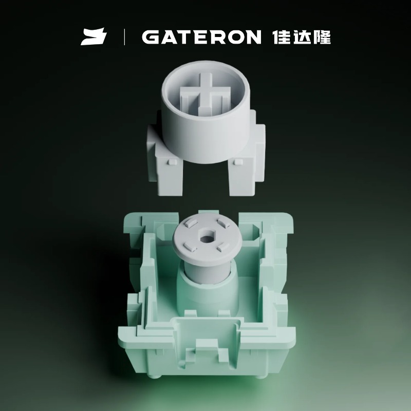 Gaming Keyboard Hall Effect Switches - GATERON Magnetic Jade Ultraスイッチ、リニア、プレトラベル自由設定、HEホールセンサー効果搭載、磁気キーボード、ゲーミング、オフィス用