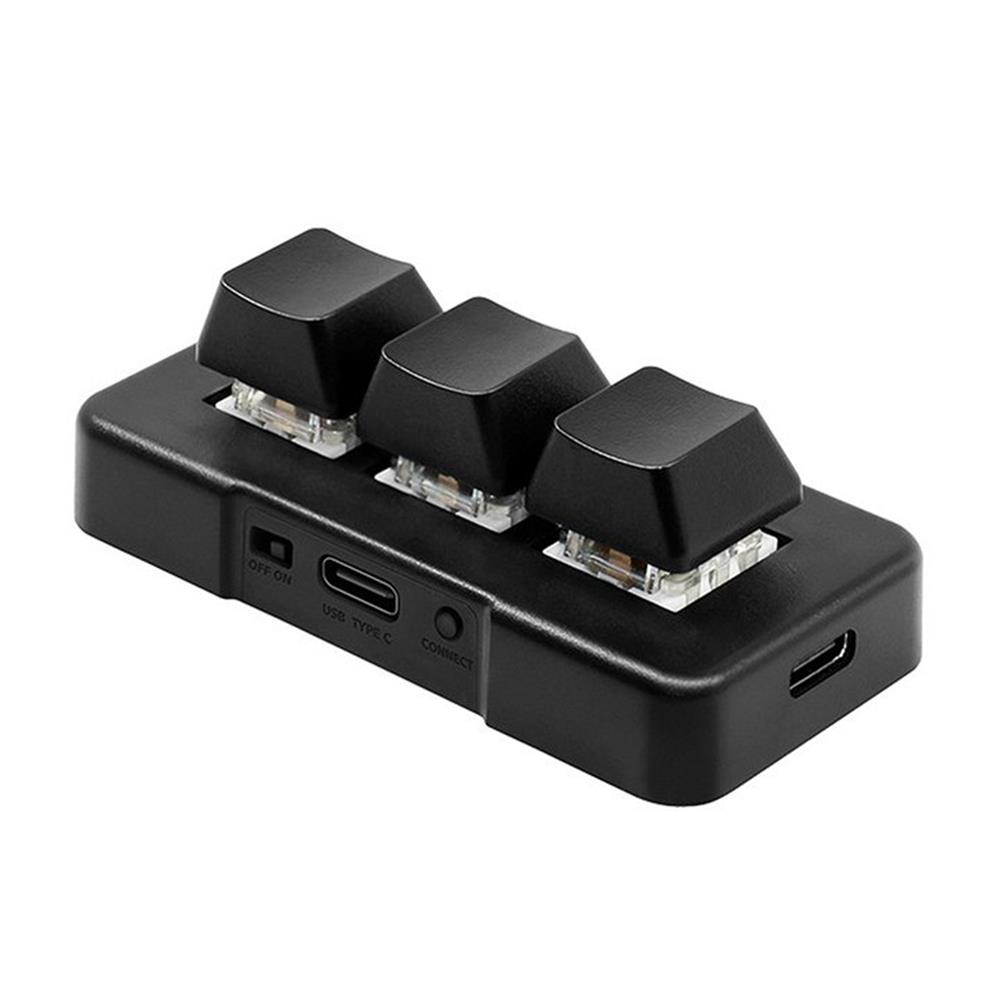 Gaming Keyboard Blue Switches - メカニカルブルースイッチ付き小型キーボード,3キー,USB,MK321-Pro g,BT,オフィス,ゲーム,マルチメディアに適しています,2.4
