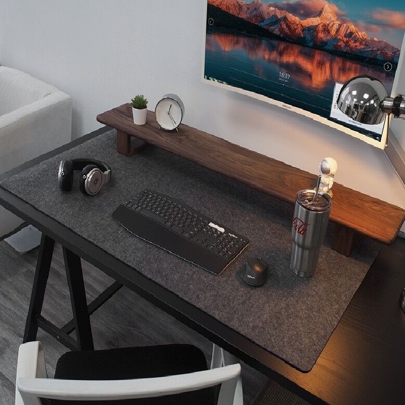 Gaming Keyboard And Mouse - 80 センチメートル × 40 センチメートルダークグレー大型ゲーミングマウスパッドコンピュータデスクマットテーブルキーボードウールフェルトラップトップデスク滑り止めデスクパッドマウスパッド