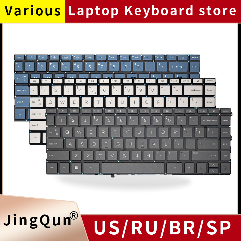 Gaming Keyboard E Yooso - 交換用 US/RU ロシア語バックライト付きキーボード HP Pavilion X360