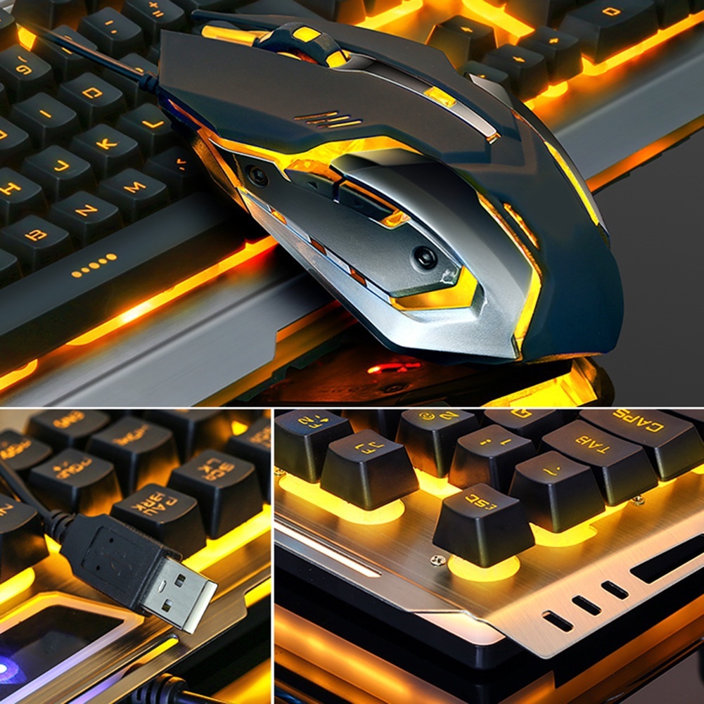 V1 USB 有線メカニカルゲーミングキーボードとマウスのコ - Gaming Keyboard And Mouse Combo のレビューと価格