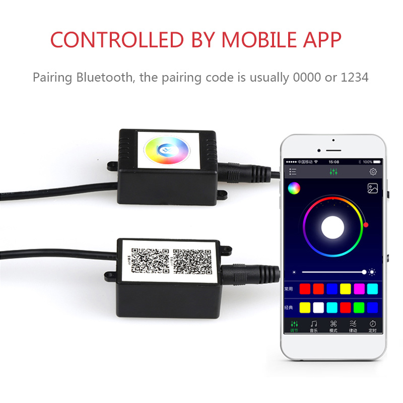 車の照明用の柔軟なストリップライト,装飾的なインテリアランプ - Rgb Underglow Strip のレビューと価格