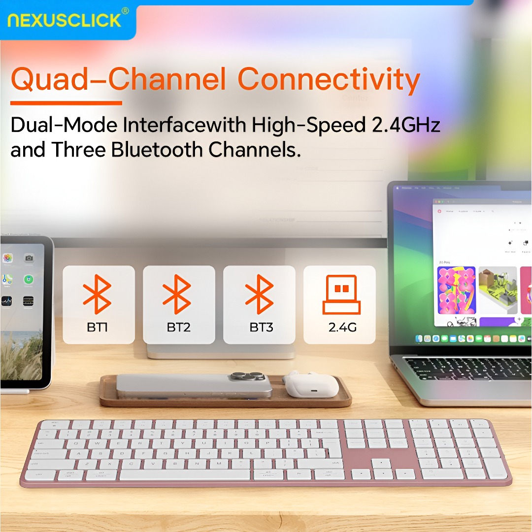 NexusClick 充電式ワイヤレスキーボード・マウスコン - Gaming Keyboard And Mouse Combo のレビューと価格