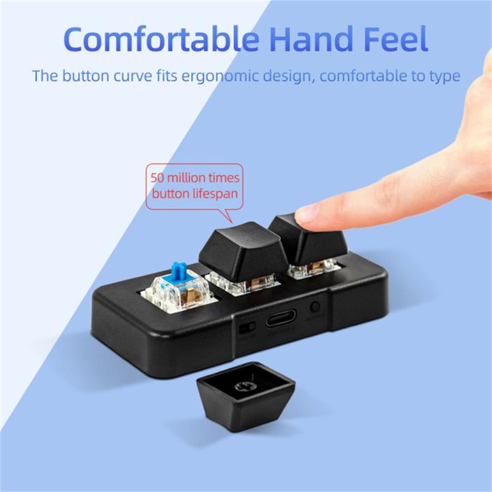 メカニカルブルースイッチ付き小型キーボード,3キー,USB, - Gaming Keyboard Blue Switches のレビューと価格