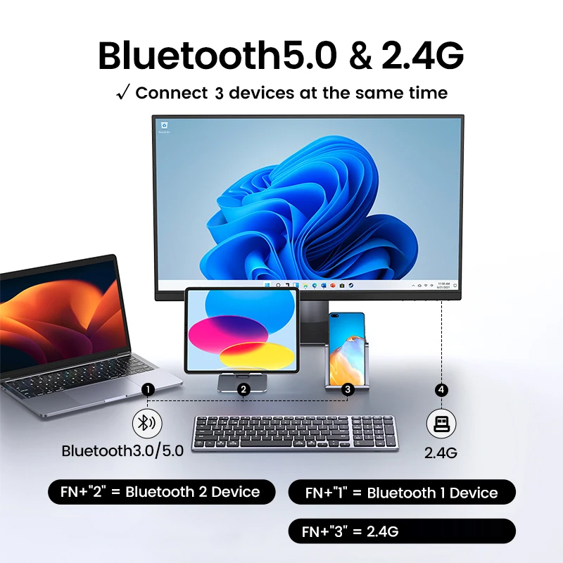 新しい Bluetooth 5.0 ワイヤレスキーボードマウ - Gaming Keyboard And Mouse Wireless のレビューと価格