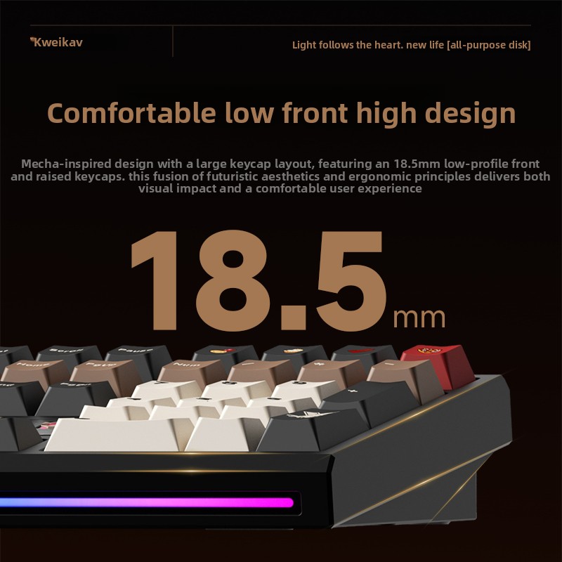WEIKAV NUT108 メカニカルキーボード アルミ合金 - Gaming Keyboard Wireless のレビューと価格