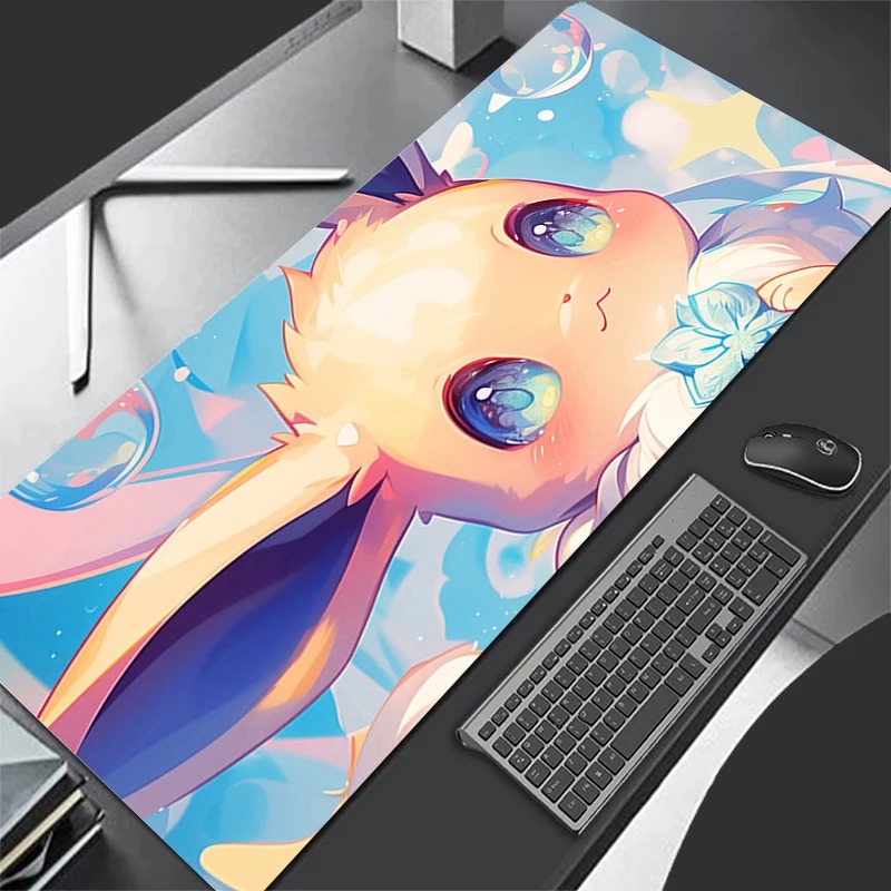 P-ポケモン イーブイ アニメ ゲーミングマウスパッド、拡張 - Gaming Keyboard Noise のレビューと価格
