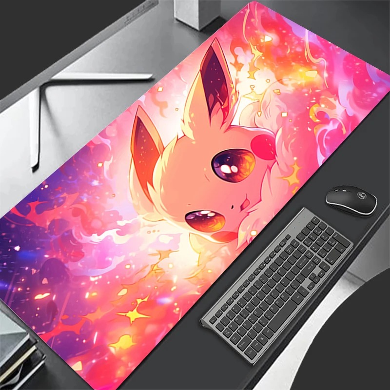 P-ポケモン イーブイ アニメ ゲーミングマウスパッド、拡張 - Gaming Keyboard Noise のレビューと価格
