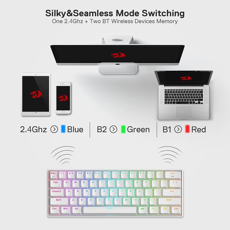 ワイヤレスメカニカルキーボードRedragon-K530 p - Gaming Keyboard And Mouse Combo のレビューと価格
