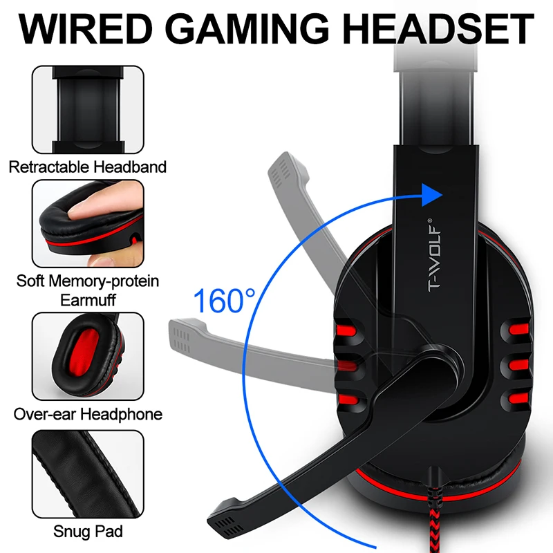 T-WOLF ゲーム4点セット TF800 発光マウス キー - Gaming Keyboard Mouse Set のレビューと価格