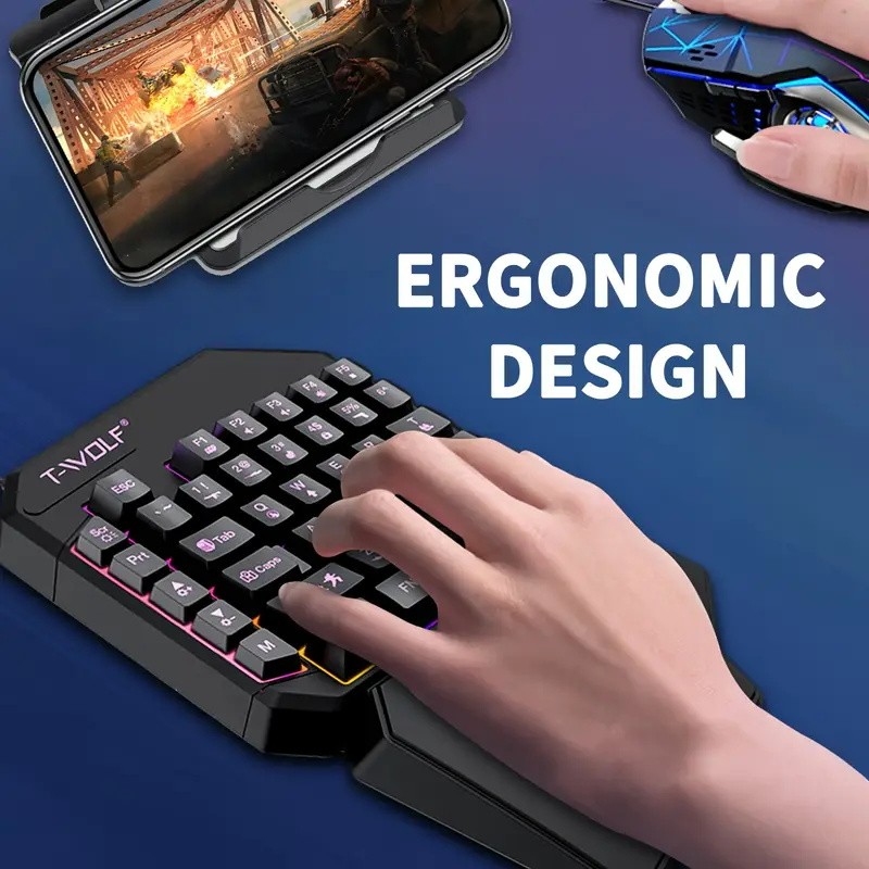 FocusOnPC TF900 2-in-1モバイルゲーミン - Gaming Keyboard Mouse Set のレビューと価格