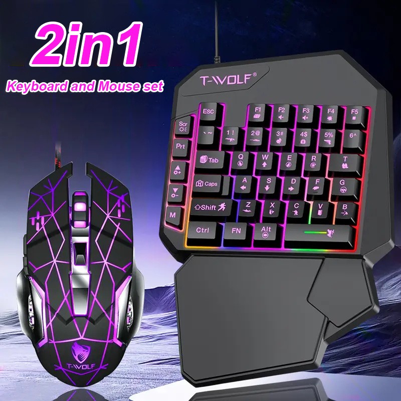 FocusOnPC TF900 2-in-1モバイルゲーミン - Gaming Keyboard Mouse Set のレビューと価格