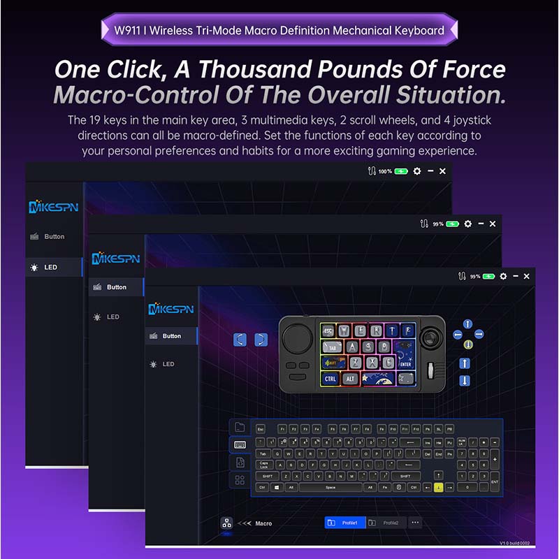 ゲーミングキーボード W911 ワイヤレス トリプルモード  - Gaming Keyboard Wireless のレビューと価格