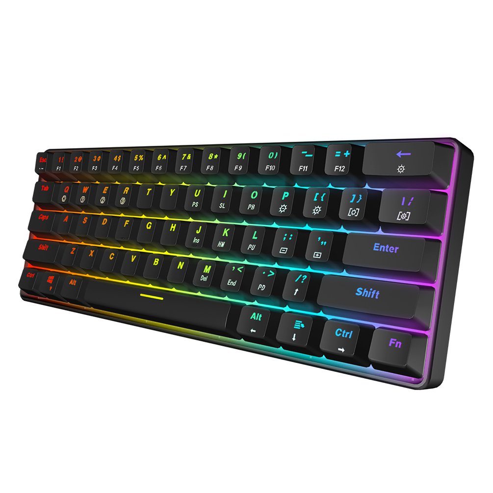 SKYLOONG GK61 ミニポータブル 60% ゲーマー - Gaming Keyboard Blue Switches のレビューと価格