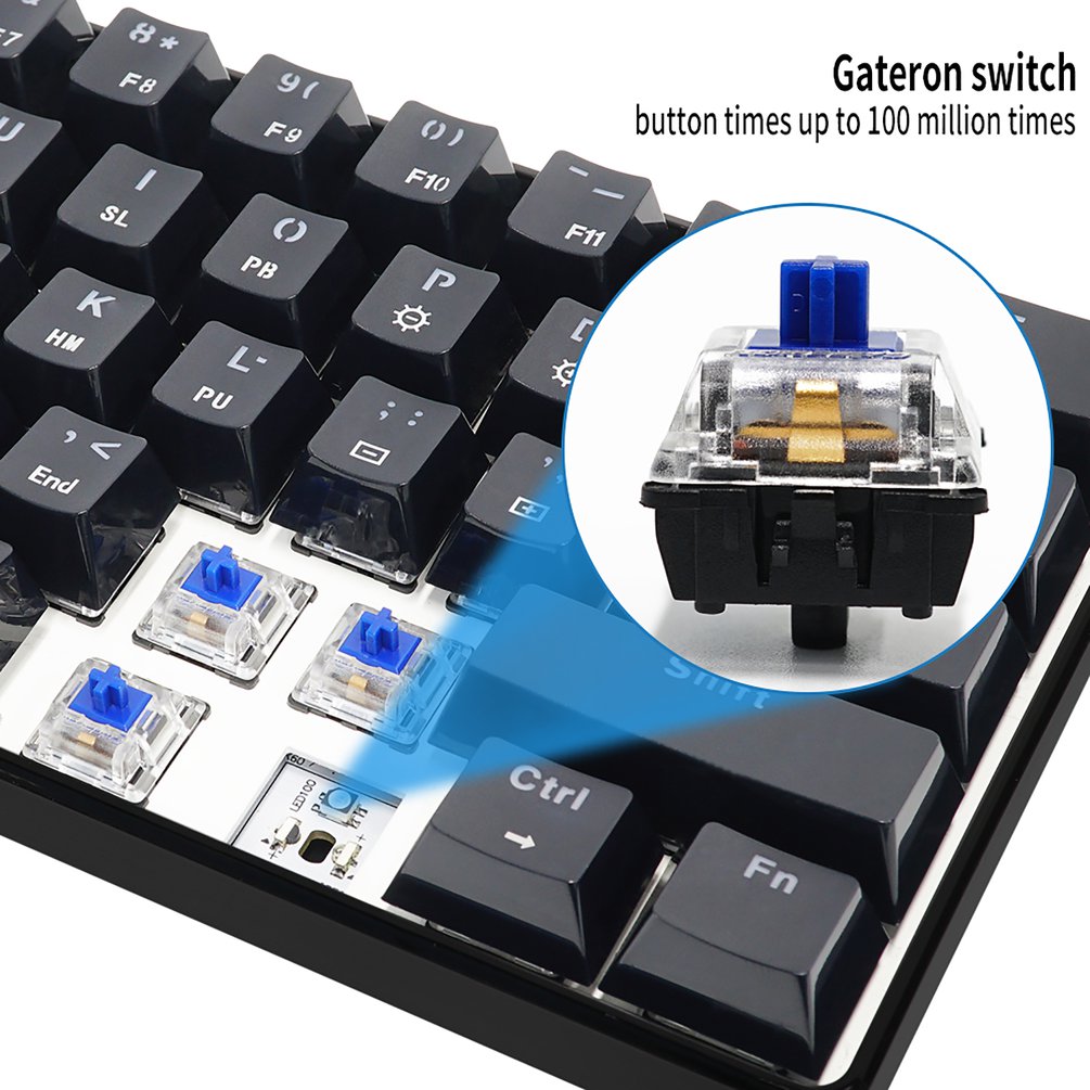 SKYLOONG GK61 ミニポータブル 60% ゲーマー - Gaming Keyboard Blue Switches のレビューと価格