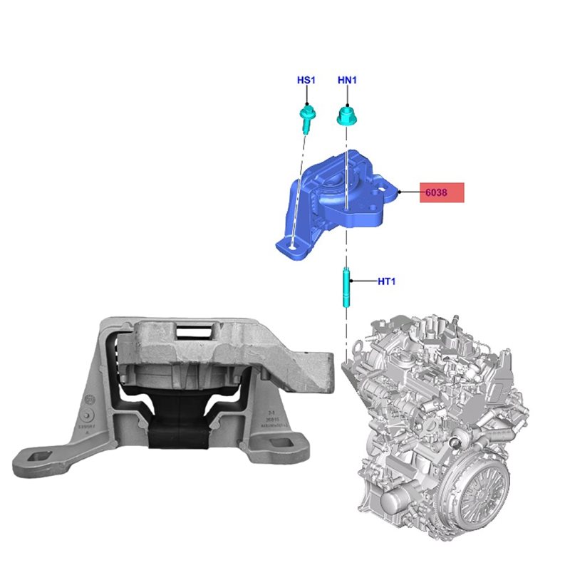 KV6Z-6038-A KV6Z6038C エンジンマウント - Gasket Mount Kit のレビューと価格