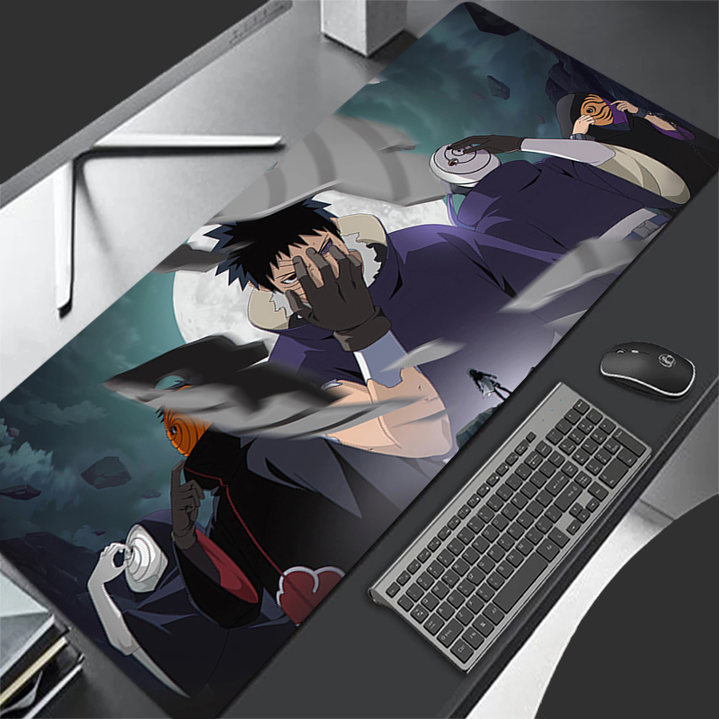 マウスパッドアニメカーペ大型ナルトうちはオビトPCゲーマーコ - Gaming Keyboard Noise のレビューと価格