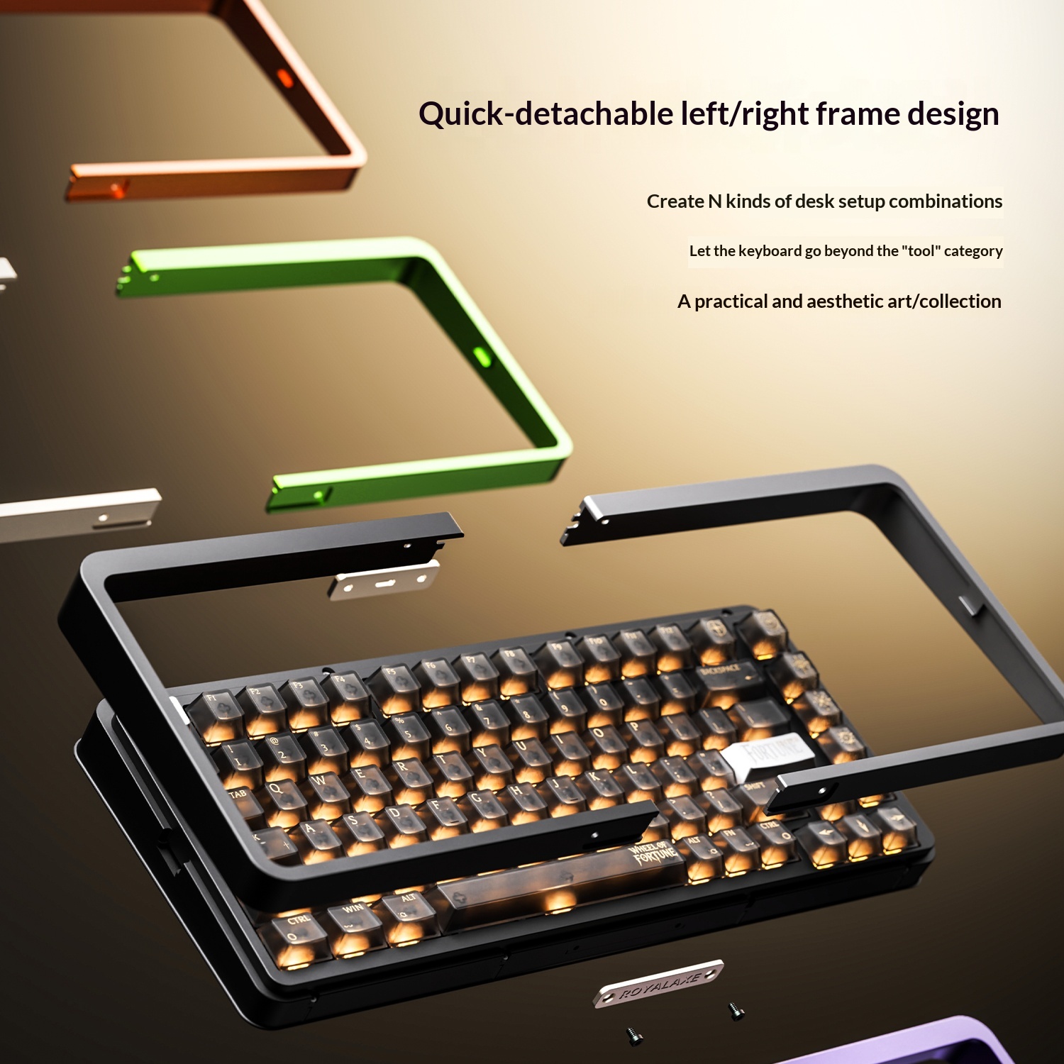 Royalaxe E75 HE アルミニウムシェルゲーミング - Gaming Keyboard Hall Effect Switches のレビューと価格